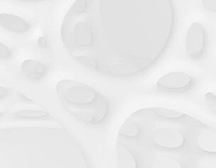 Abstract white texture featuring organic shapes and smooth, rounded cutouts, creating a modern, airy design.