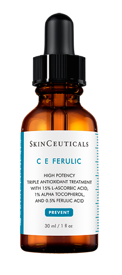 Suero facial SkinCeuticals C E Ferulic, tratamiento antioxidante de alta potencia en frasco de 30 ml.