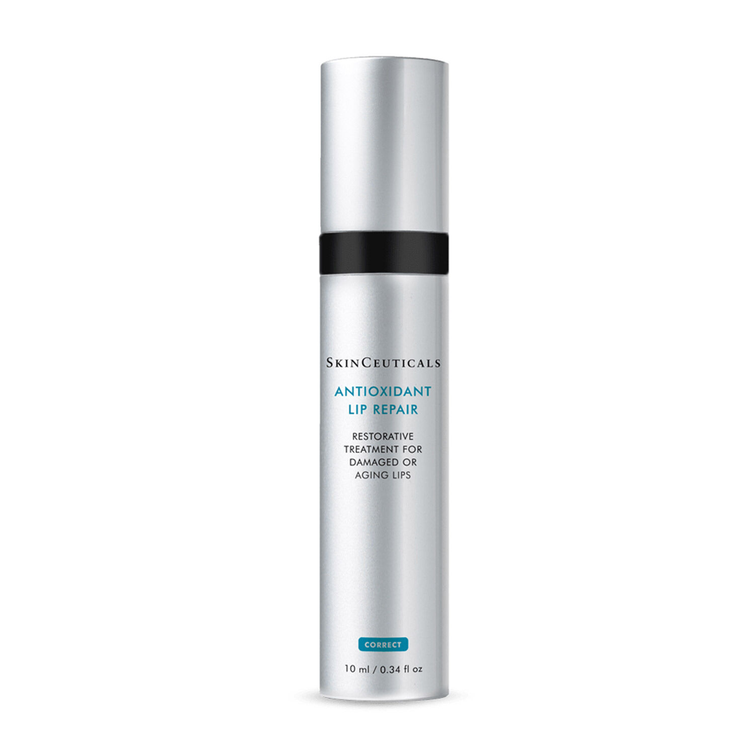 Frasco de SkinCeuticals Antioxidant Lip Repair, tratamiento reparador para labios dañados o envejecidos.
